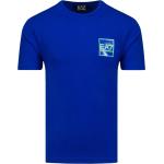 Reduzierte Royalblaue Armani Emporio Armani T-Shirts aus Baumwolle für Herren Größe L 