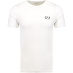 Reduzierte Weiße Gestreifte Armani Emporio Armani T-Shirts aus Baumwolle für Herren Größe 3 XL 
