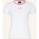 Weiße Armani Emporio Armani Bio T-Shirts für Damen Größe S 