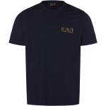 Reduzierte Marineblaue Unifarbene Armani Emporio Armani Rundhals-Ausschnitt T-Shirts für Herren Größe XXL 