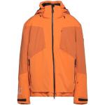 Reduzierte Orange Armani EA7 Kapuzenjacken mit Reißverschluss aus Polyamid mit Kapuze für Herren Größe 4 XL für den für den Winter 