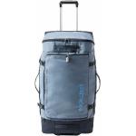 Blaue Reisetaschen mit Rollen 120l mit Reißverschluss aus Polyester mit Rollen 