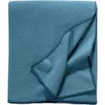 Blaue Unifarbene Kuscheldecken & Wohndecken aus Fleece 