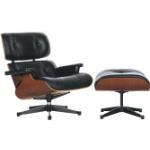 Schwarze Vitra Lounge Chair Loungestühle aus Palisander Breite 50-100cm, Höhe 0-50cm, Tiefe 50-100cm 
