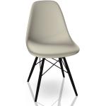 Braune Vitra Eames Esszimmerstühle & Küchenstühle aus Kunststoff 