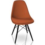 Braune Vitra Eames Esszimmerstühle & Küchenstühle aus Kunststoff 