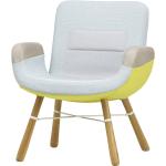 Elfenbeinfarbene Moderne Vitra East River Chair Stoffsessel aus Stoff 