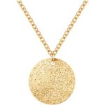 Goldene Minimalistische Medaillon-Ketten aus Edelstahl für Damen 
