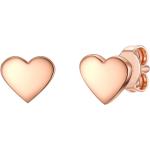 Goldene Motiv Minimalistische Herzohrstecker aus Edelstahl für Damen zum Valentinstag 