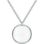 Silberne Minimalistische Medaillon-Ketten aus Edelstahl für Damen 