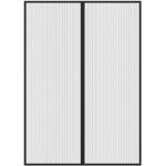 Easy Fliegengitter-Magnetvorhang für Türen | 90x200 cm, schwarz | JAROLIFT Insektenschutz Türvorhang / Fliegenvorhang ohne Bohren, Magnetverschluss
