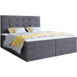 Graue Betten mit Matratze aus Stoff mit Stauraum 180x200 