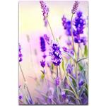 Lavendelfarbene Leinwanddrucke mit Lavendel-Motiv 60x90 