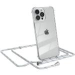 Silberne iPhone 13 Pro Hüllen Art: Handyketten durchsichtig aus Silikon 