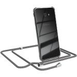 Anthrazitfarbene Samsung Galaxy J4 Cases Art: Handyketten aus Silikon mit Band 