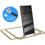 Schwarze Samsung Galaxy S10+ Hüllen Art: Handyketten aus Silikon mit Band 