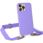Lavendelfarbene iPhone 13 Pro Hüllen Art: Handyketten aus Silikon 
