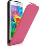 Pinke Samsung Galaxy Grand Prime Cases Art: Flip Cases aus Kunstleder klappbar 