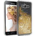 Goldene Samsung Galaxy J3 Cases 2016 durchsichtig aus Silikon 