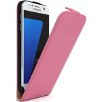Rosa Samsung Galaxy S7 Hüllen Art: Flip Cases aus Kunstleder klappbar 