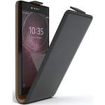 Schwarze Sony Xperia XA2 Cases Art: Flip Cases aus Kunstleder klappbar 