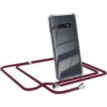 Bordeauxrote Samsung Galaxy S10e Cases Art: Handyketten durchsichtig aus Silikon 