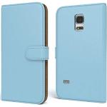 Hellblaue Samsung Galaxy S5 Mini Cases Art: Flip Cases aus Kunstleder mini 