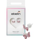 Silberne Schmetterling Ohrringe mit Insekten-Motiv für Kinder 