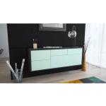 Ebern Designs TV-Lowboard Dontrell blau