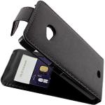 Schwarze Elegante Nokia Lumia 535 Cases mit Bildern mit Knopf aus PU 