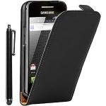 Schwarze Samsung Galaxy Ace Cases mit Bildern mit Knopf aus PU 