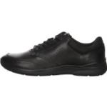 Schwarze Ecco Nachhaltige Low Sneaker mit Schnürsenkel in Normalweite aus Leder atmungsaktiv für Herren Größe 45 