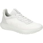 Weiße Ecco Runde Nachhaltige Low Sneaker in Normalweite aus Mesh Atmungsaktiv für Damen 