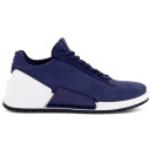 Reduzierte Blaue Ecco Biom 2.0 Nachhaltige Low Sneaker aus Nubukleder für Herren Größe 41 
