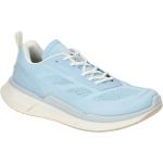 Hellblaue Ecco Biom Nachhaltige Low Sneaker in Normalweite aus Textil mit Reflektoren für Damen Größe 42 