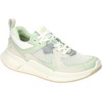 Hellgrüne Ecco Biom Nachhaltige Low Sneaker in Normalweite aus Glattleder mit Reflektoren für Damen Größe 40 