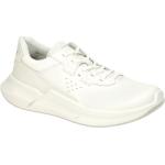 Weiße Ecco Biom Nachhaltige Low Sneaker in Normalweite aus Glattleder mit herausnehmbarem Fußbett für Damen 