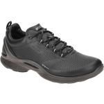 Schwarze Ecco Biom Runde Nachhaltige Low Sneaker in Normalweite aus Glattleder mit herausnehmbarem Fußbett für Herren 