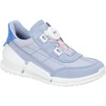 Hellblaue Ecco Biom Nachhaltige Low Sneaker in Normalweite aus Textil mit herausnehmbarem Fußbett für Kinder Größe 33 