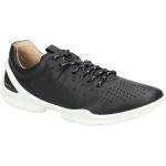Reduzierte Schwarze Ecco Biom Low Sneaker in Normalweite aus Glattleder mit herausnehmbarem Fußbett für Damen Größe 40 
