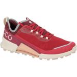Rote Ecco Biom Nachhaltige Low Sneaker in Normalweite aus Leder atmungsaktiv für Damen 