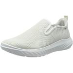 Reduzierte Weiße Ecco ATH-1FW Nachhaltige Slip-on Sneaker ohne Verschluss in Schmalweite aus Nubukleder für Damen Größe 36 