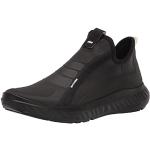 Schwarze Ecco Nachhaltige Slip-on Sneaker ohne Verschluss aus Textil leicht für Damen 