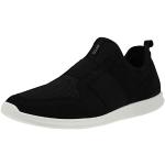 Schwarze Ecco Nachhaltige Slip-on Sneaker ohne Verschluss in Breitweite aus Nubukleder leicht für Damen Größe 41 