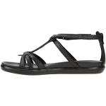 Ecco Damen SIMPIL Flat Sandal, Black, 37 EU