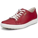 Rote Ecco Soft 7 Nachhaltige Chunky Sneaker & Ugly Sneaker aus Leder atmungsaktiv für Damen Größe 38 