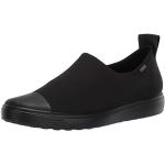 Schwarze Ecco Soft 7 Nachhaltige Slip-on Sneaker ohne Verschluss aus Leder für Damen Größe 36 