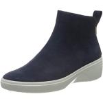Reduzierte Blaue Ecco Soft 7 Nachhaltige Keilabsatz Ankle Boots & Klassische Stiefeletten für Damen Größe 41 