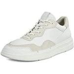 Reduzierte Weiße Ecco Soft X Nachhaltige Low Sneaker aus Leder atmungsaktiv für Damen Größe 39 
