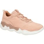Reduzierte Pinke Ecco Elo Runde Nachhaltige Low Sneaker in Normalweite aus Veloursleder mit herausnehmbarem Fußbett für Damen Größe 40 